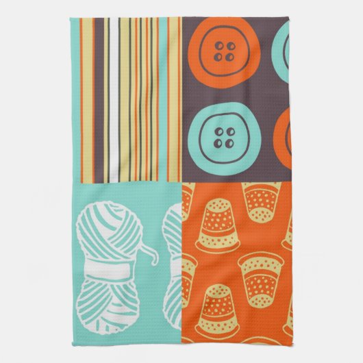Linge De Cuisine motif de Bruit-art - cousant (Vertical)