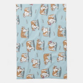 Linge De Cuisine Motif de bulldog anglais (Vertical)
