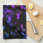 Linge De Cuisine Motif de bulle Abstrait bleu violet rose (Quart Plié)