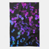 Linge De Cuisine Motif de bulle Abstrait bleu violet rose (Vertical)