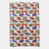 Linge De Cuisine Motif de bulle Superhero (Vertical)