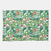 Linge De Cuisine Motif de cactus d'aquarelle (Horizontal)