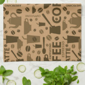 Linge De Cuisine Motif de café (Plié)