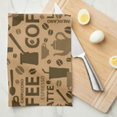 Linge De Cuisine Motif de café (Quart Plié)