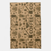 Linge De Cuisine Motif de café (Vertical)