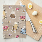 Linge De Cuisine Motif de café (Quart Plié)