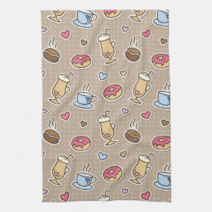 Linge De Cuisine Motif de café