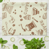 Linge De Cuisine Motif de café (Plié)