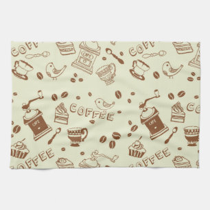 Linge De Cuisine Motif de café