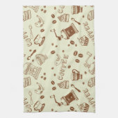 Linge De Cuisine Motif de café (Vertical)