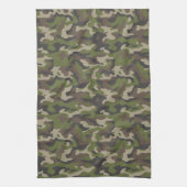 Linge De Cuisine Motif de camouflage vert (Vertical)