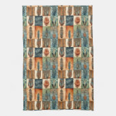 Linge De Cuisine Motif de carrelage Boho occidental (Vertical)