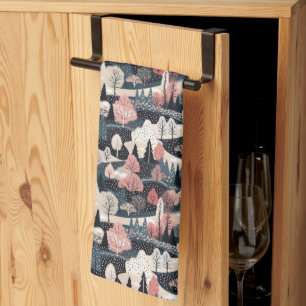 Linge De Cuisine Motif de carrelage cool Hiver Saisonnière