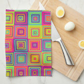 Linge De Cuisine Motif de carrés (Quart Plié)
