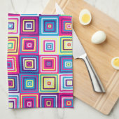 Linge De Cuisine Motif de carrés (Quart Plié)
