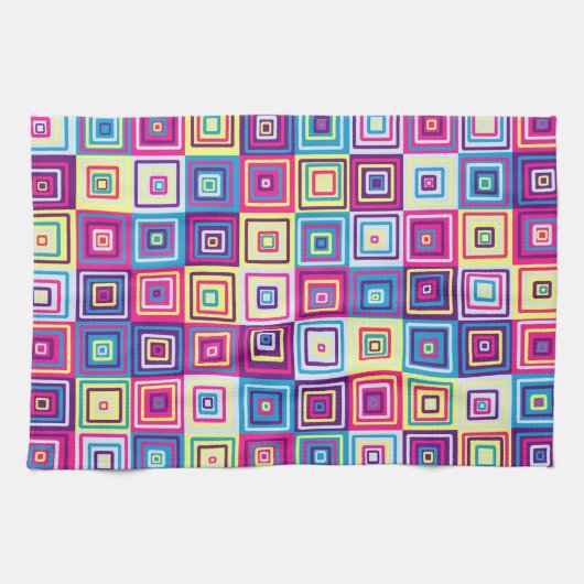 Linge De Cuisine Motif de carrés (Horizontal)