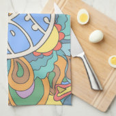 Linge De Cuisine Motif de cavalier de surf (Quart Plié)