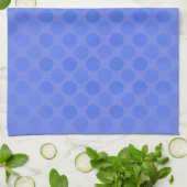 Linge De Cuisine Motif de cercles bleus rétrogradés (Plié)