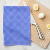 Linge De Cuisine Motif de cercles bleus rétrogradés (Quart Plié)