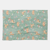 Linge De Cuisine Motif de cerfs à l'aquarelle (Horizontal)