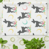 Linge De Cuisine Motif de cerfs, Cerf de bébé, Boho, Fleurs, Votre  (Plié)