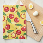 Linge De Cuisine Motif de cerise (Quart Plié)