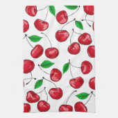 Linge De Cuisine Motif de cerises fraîches (Vertical)