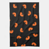 Linge De Cuisine Motif de chat orange (Vertical)
