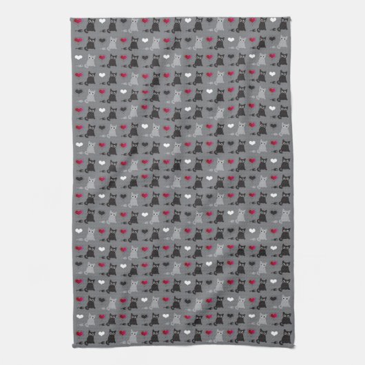 Linge De Cuisine motif de chaton et de souris (Vertical)