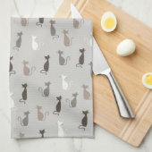 Linge De Cuisine Motif de chats (Quart Plié)