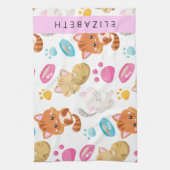 Linge De Cuisine Motif De Chats, Chats Mignons, Kitty, Paws, Votre (Vertical)