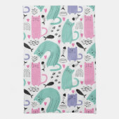 Linge De Cuisine Motif de chats mignons (Vertical)