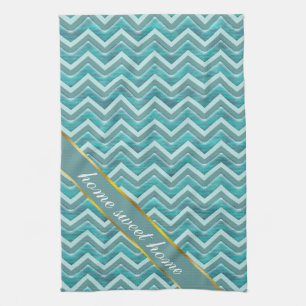 Linge De Cuisine Motif de Chevron de parties scintillantes des eaux