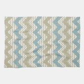 Linge De Cuisine Motif de Chevron sur la texture de toile (Horizontal)