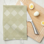 Linge De Cuisine Motif de circuit Art Déco Tan Taupe Diamonds<br><div class="desc">Ajoutez un peu de plaisir à votre cuisine avec ce diamant taupe à deux tons circuit de Jacquard géométrique serviette de cuisine motif.</div>