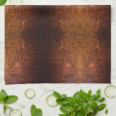 Linge De Cuisine motif de circuit en cuivre gaufré (Plié)