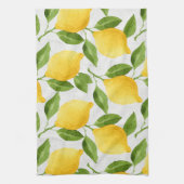 Linge De Cuisine Motif de citrons d'aquarelle (Vertical)