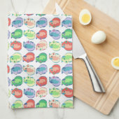 Linge De Cuisine Motif de cobaye d'art de bruit (Quart Plié)