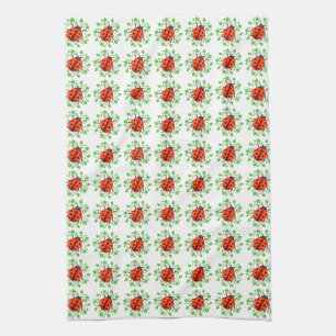 Linge De Cuisine Motif de coccinelle rouge