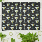 Linge De Cuisine Motif de cocktail Martini (Plié)