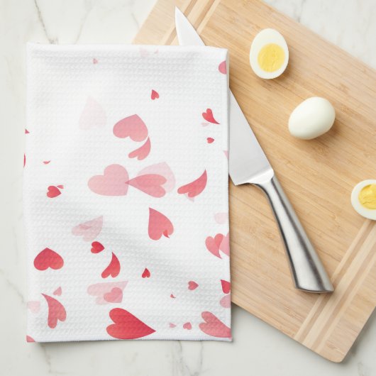 Linge De Cuisine Motif de coeur 33 (Quart Plié)