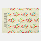 Linge De Cuisine Motif de coeur populaire portugais (Horizontal)