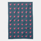 Linge De Cuisine Motif de coeur rose mou Saint Valentin (Vertical)