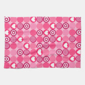 Linge De Cuisine Motif de cœurs roses et de points de fleurs pour l (Horizontal)