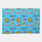 Linge De Cuisine Motif de compas nautique (Horizontal)