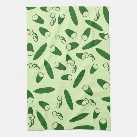 Linge De Cuisine Motif de concombre (Vertical)