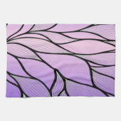 Linge De Cuisine Motif de congé créatif violet nacré (Horizontal)