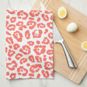 Linge De Cuisine Motif de Coral Leopard (Quart Plié)