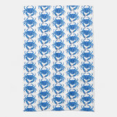 Linge De Cuisine Motif de crabe bleu (Vertical)