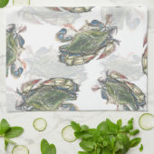 Linge De Cuisine Motif de crabe bleu (Plié)